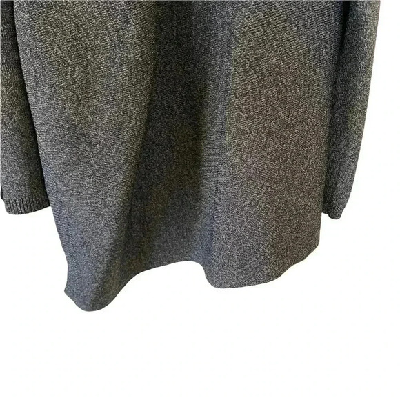 Grace Dane Lewis Gray Open Front Drape Cardigan Medium Petite Long Sleeves - Picture 7 of 9